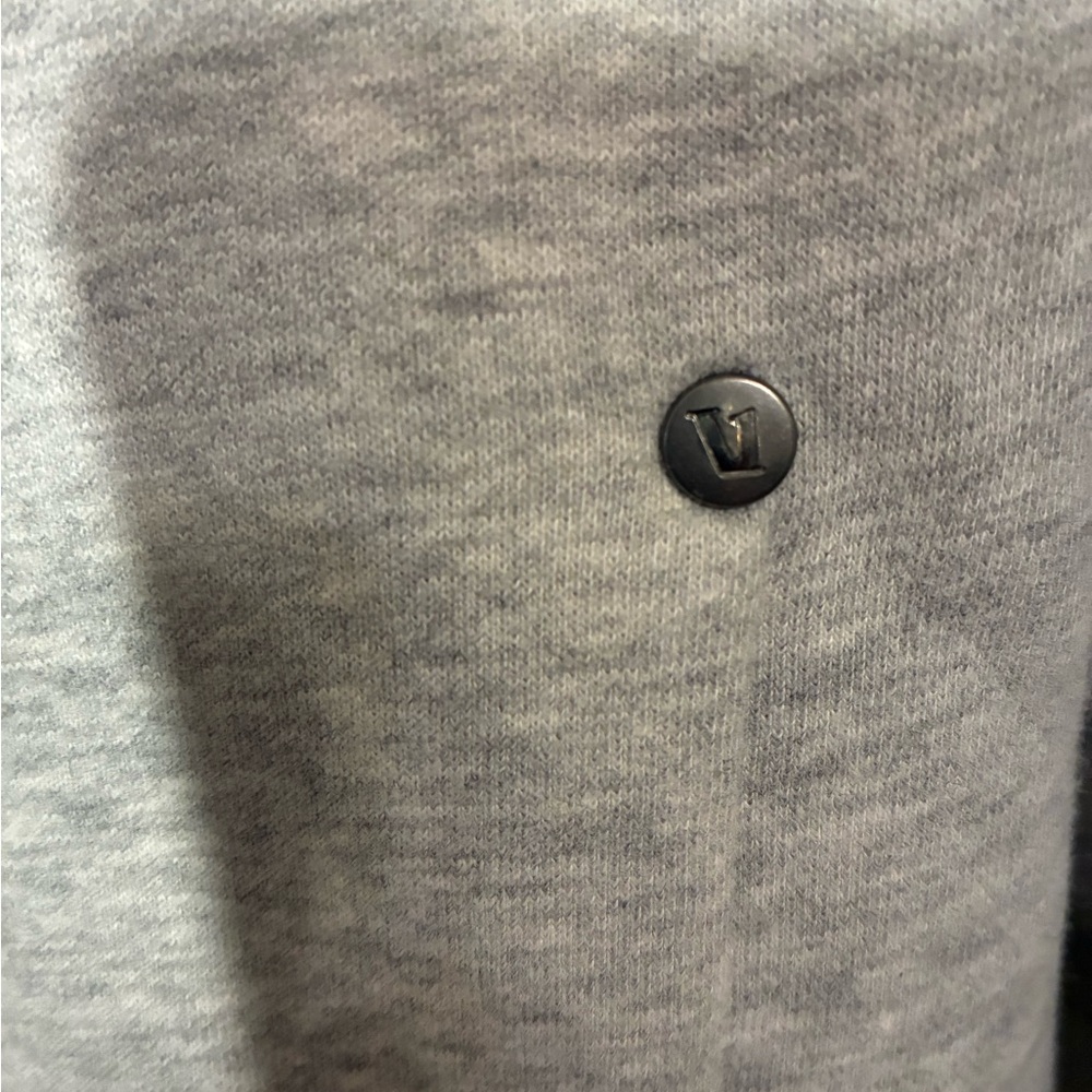 VUORI NWOT “Seaside” Heather Gray Heavyweight Full-Zip Hoodie Organic Cotton S - Picture 5 of 12